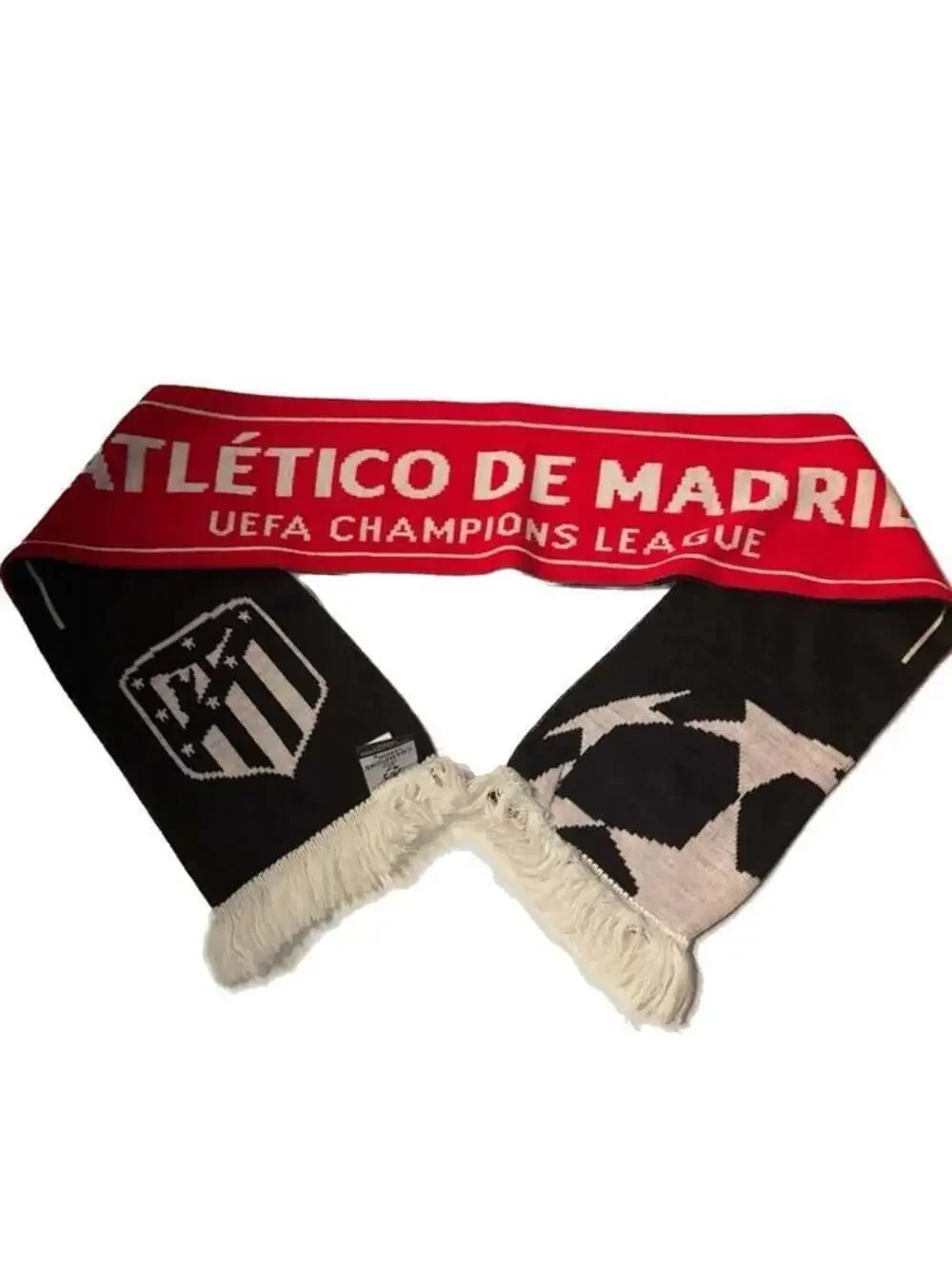 Official Atletico Madrid UEFA Champions League Jacquard Supporter Scarf Red and